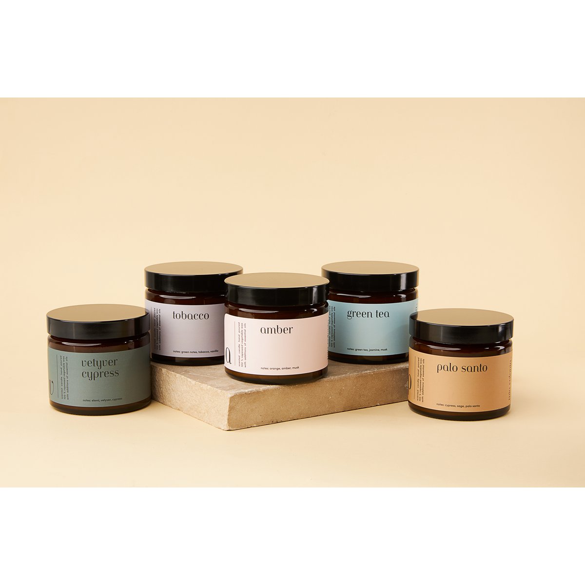Bougie parfumée "Palo Santo" 100% cire de colza naturelle 250g