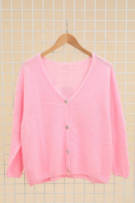 Gilet cardigan col V RÉF. 1026