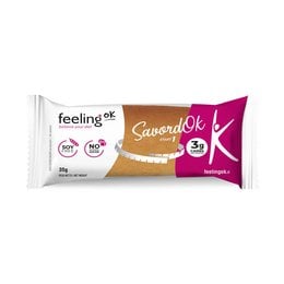 Savory coconut-flavored cookies with added protein, featuring a round, soft shape.