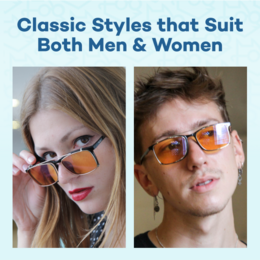 Harrison Blue Light Glasses - Heavy Duty Lens (krystal stel)