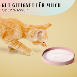 ne&no® Silikon Futterschale - Schnurrhaarfreundlich - extra flach - für Katzen