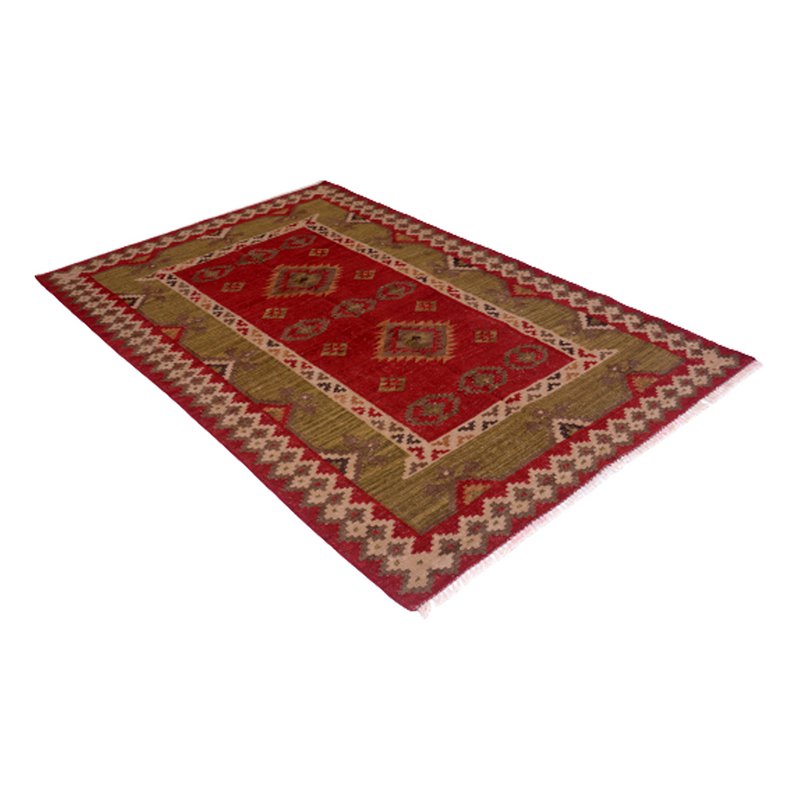 Handgewebter Vintage Makara Teppich