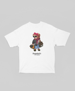 Übergroßes T-Shirt Shopaholic Bear