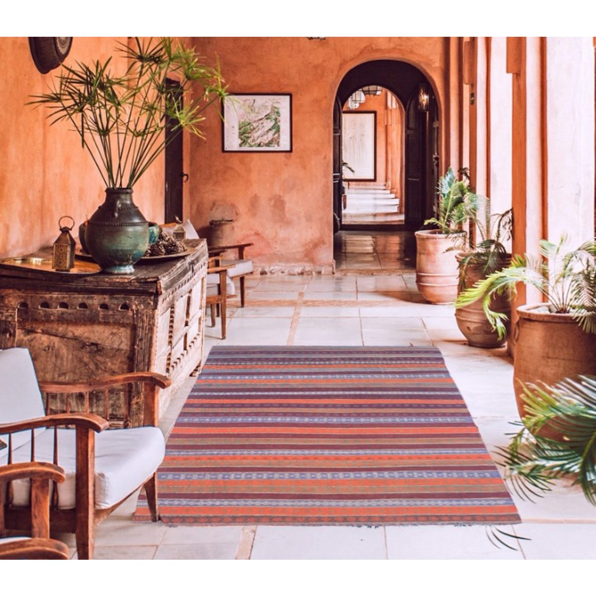 Baluchi Soumak Boho vintage vloerkleed