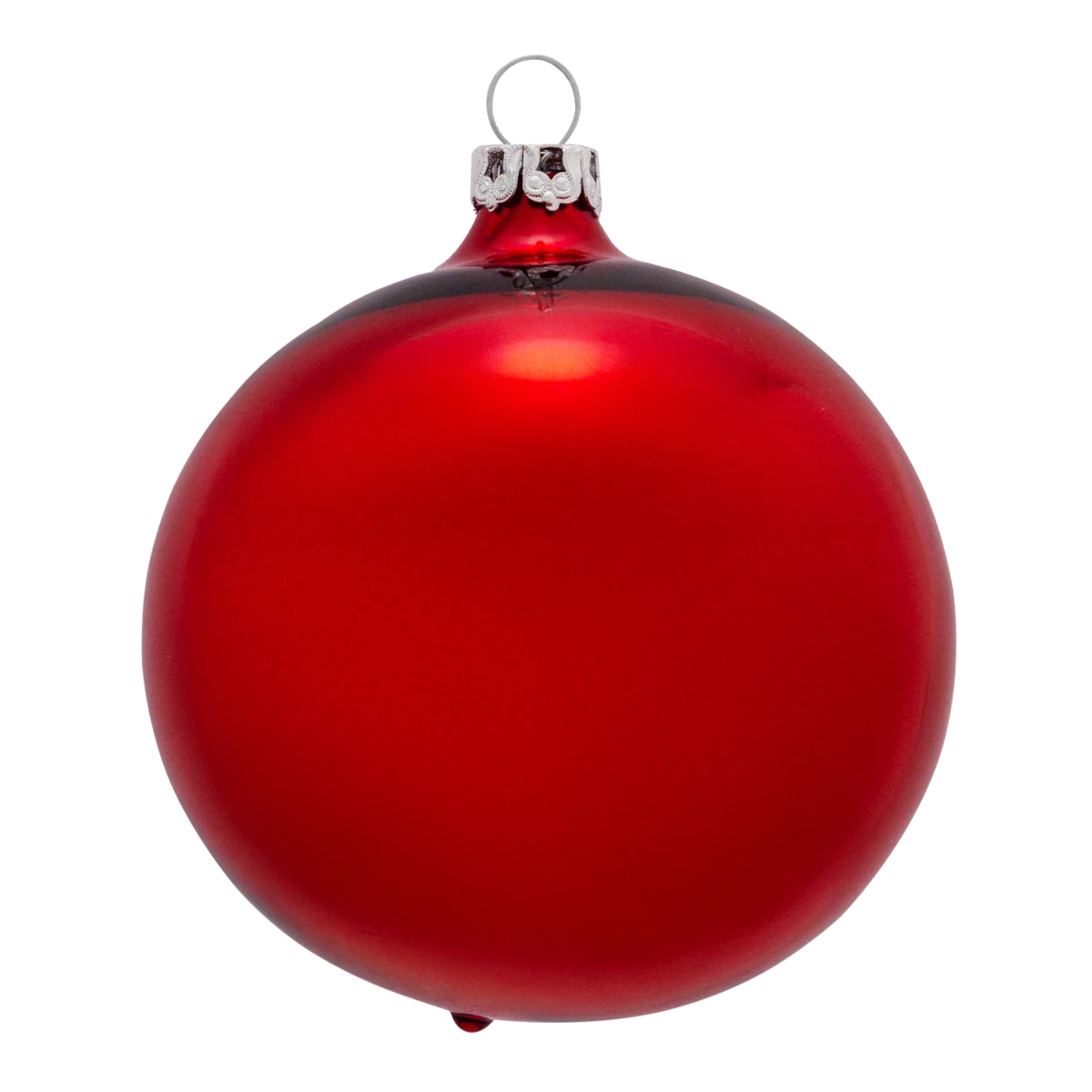 "holy christmas" - 8 cm Christmas balls red high gloss