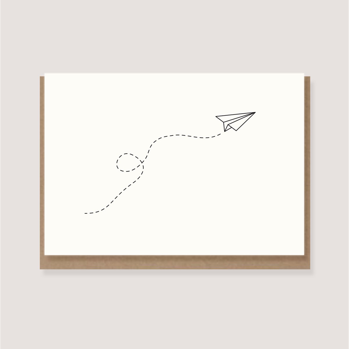 Klappkarte mit Umschlag - "Papierflieger"