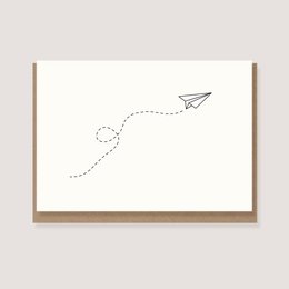 Klappkarte mit Umschlag - "Papierflieger"