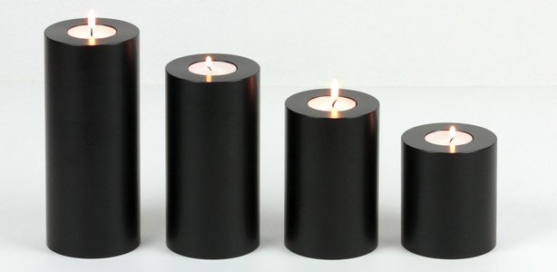 Synd! Toalight Holder Permanent Candle Trend Black ∅ 10 cm