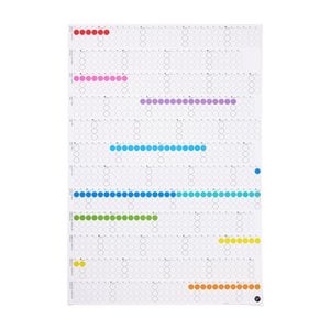 Annual planner 2026 with adhesive dots - 69x100 cm