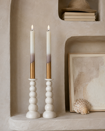 Northern Lights LED candle Cacao Pearl