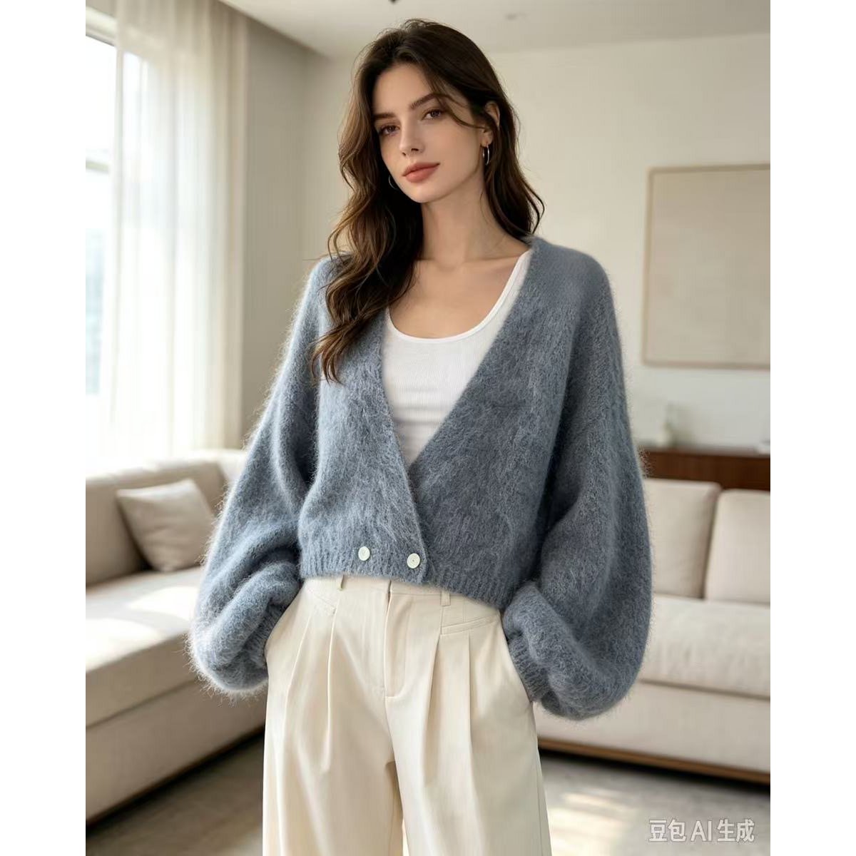 Mohair hartwikkel REF. 7718