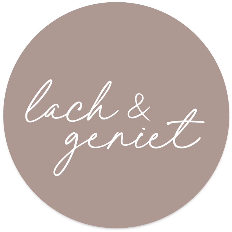 Wandkreis lächeln & Taupe genießen