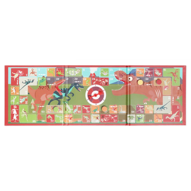 Magnetisch Bordspel To Go - Ganzenbord - Dino