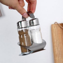 Salt and Pepper Shakers with Stand 3 pcs