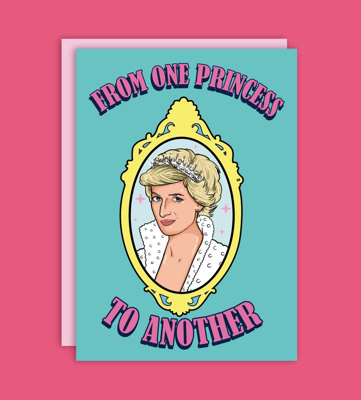 From One Princess To Another Princess Diana Greeting Card 