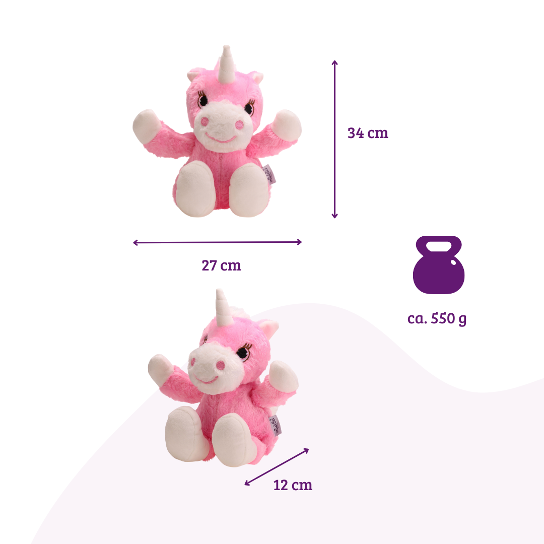 welliebellies® warm cuddly toy unicorn large