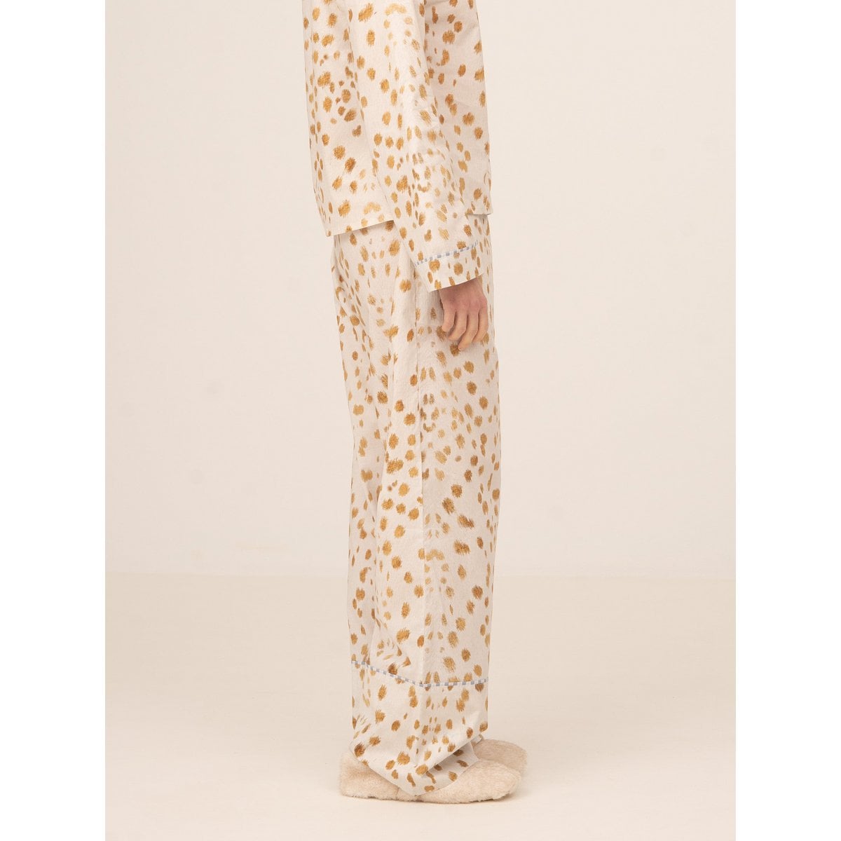 Pantalon de pyjama blanc à imprimé cerf Bambi