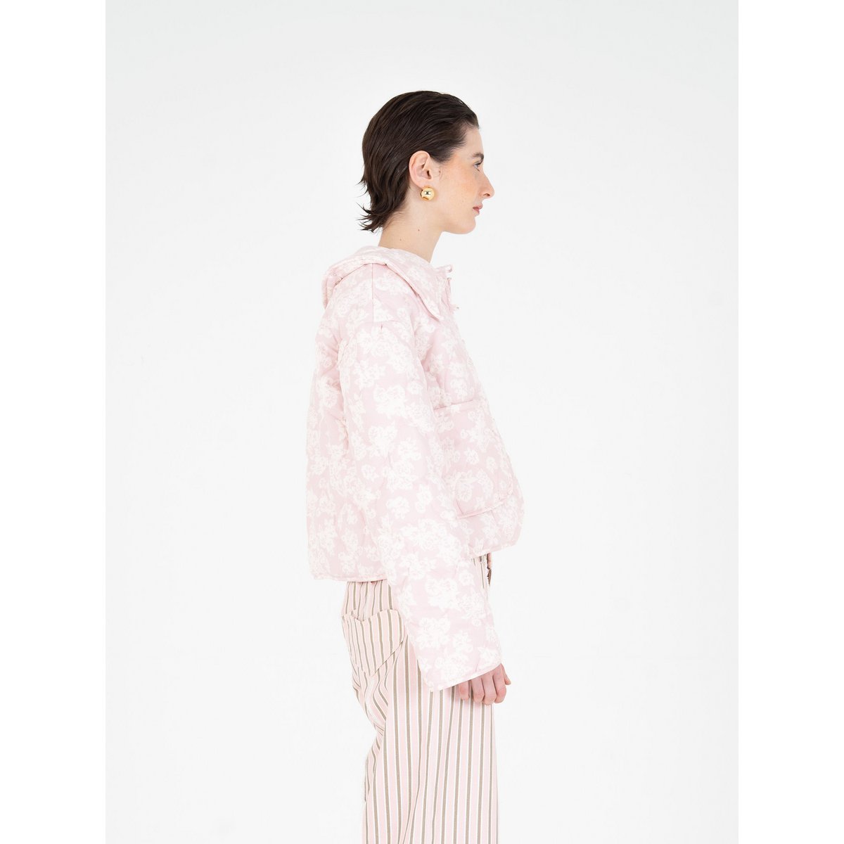 Heavenly Floral-Print Puffer Jacket