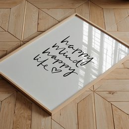 Poster: Happy mind happy life