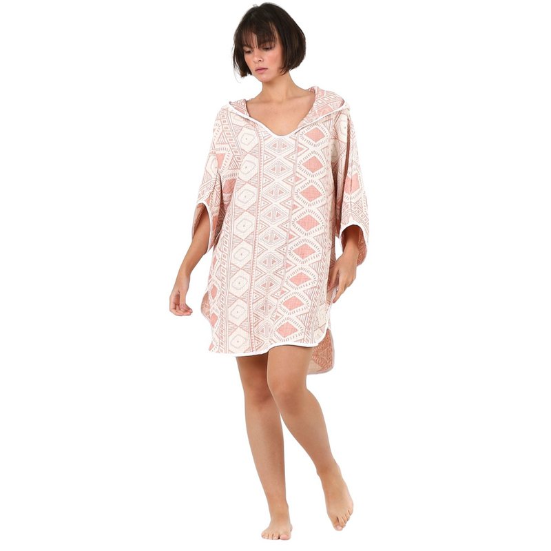Poncho de plage en gaze de coton