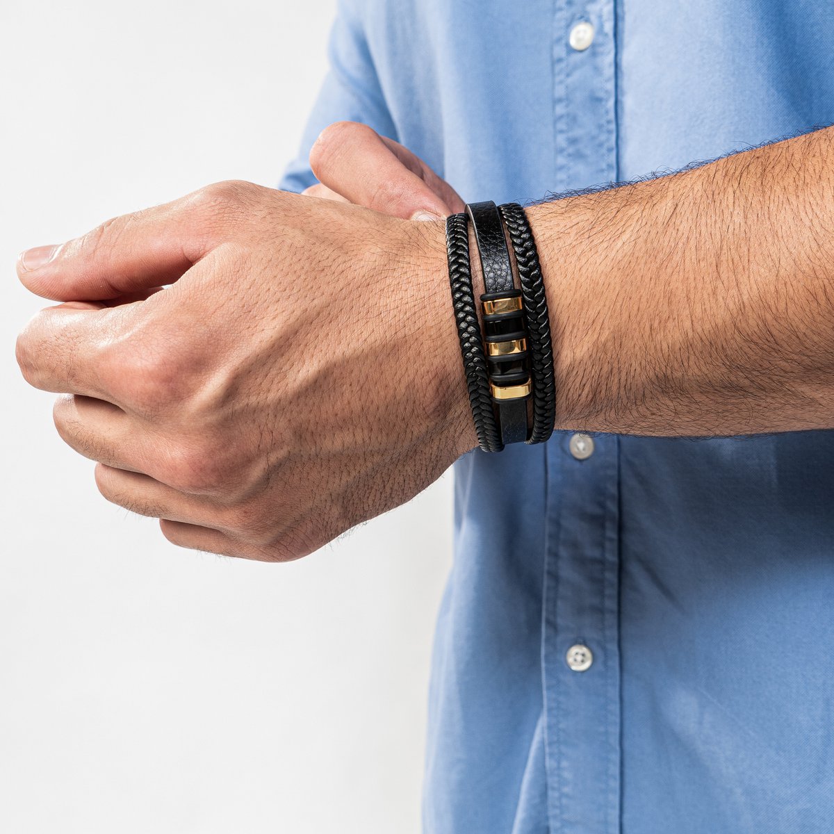 Bracelet en cuir "Gloire"