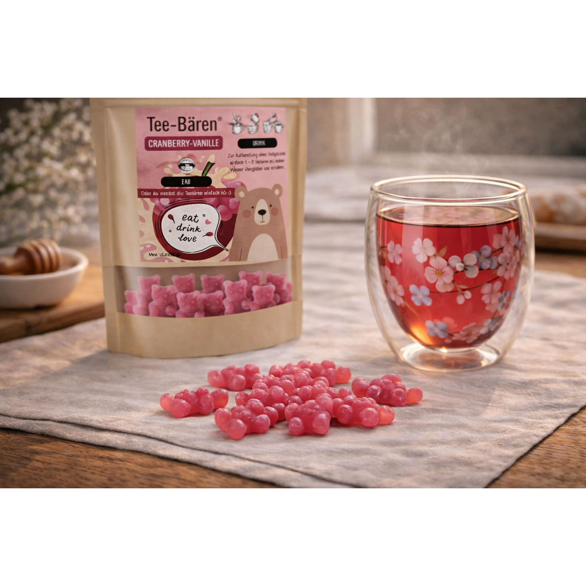 Tee-Bears® Canneberge-Vanille