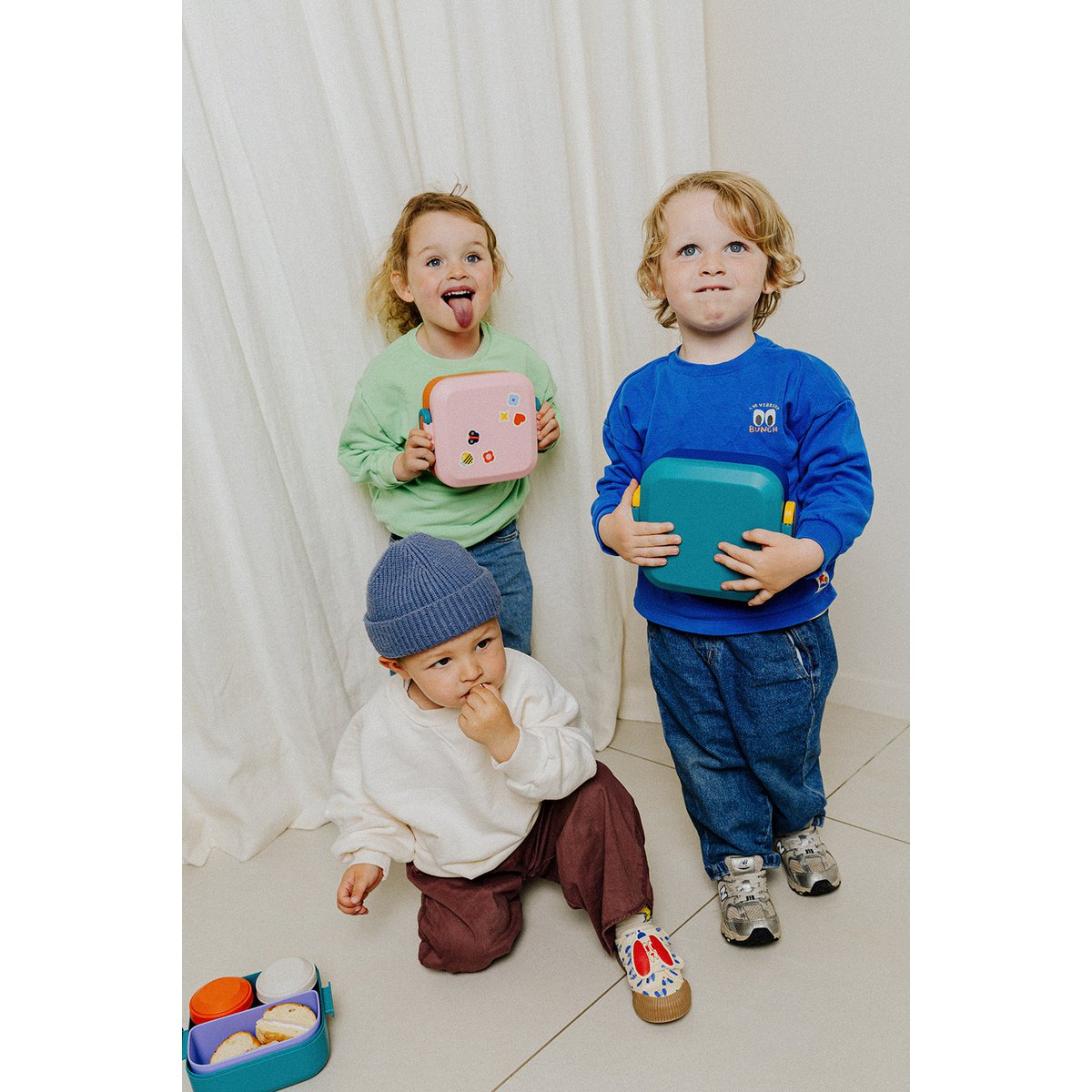 Rikko Lunchbox for Kids with 2 Removable Snack Boxes