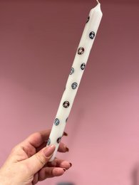 Vela de cena pintada a mano Blanco | Boya salvavidas