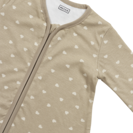 Saco de dormir redondo sin forro con manga fija de punto Sweet Heart Sand/Soft Sand 110cm