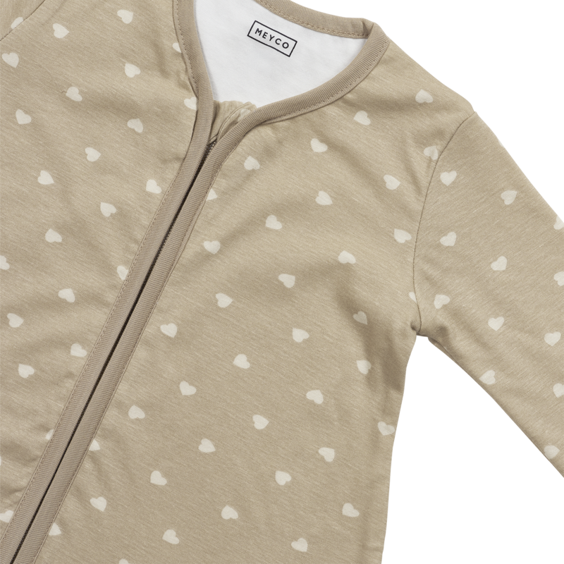 Saco de dormir redondo sin forro con manga fija de punto Sweet Heart Sand/Soft Sand 110cm