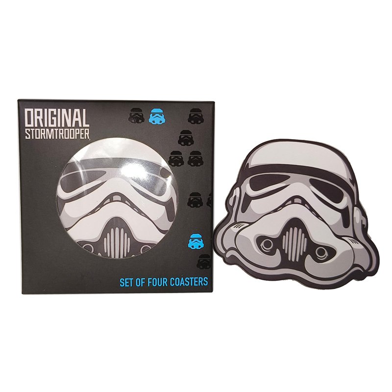Das Original Stormtrooper-Set mit 4 Korkuntersetzern