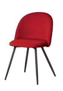 Houten stoel "Meran" rood gewatteerd VE 2