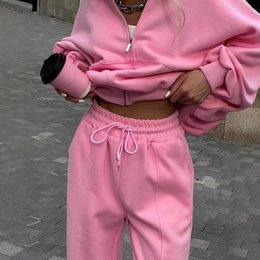 Efterår dametøj lynlås afslappet sweater todelt sæt