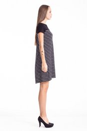 Robe trapèze rayée