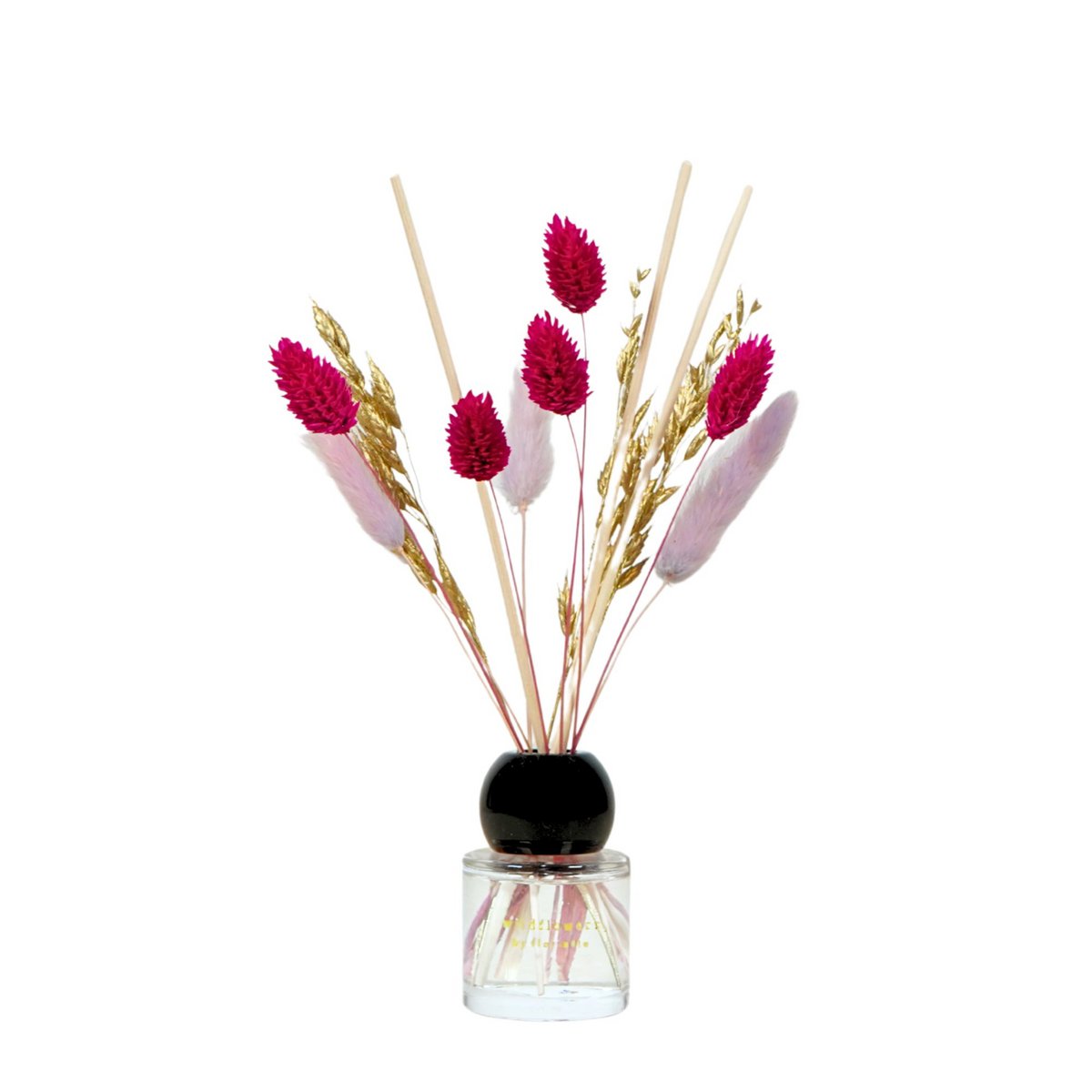Duftstäbchen mit getrockneten Blumen, 50 ml – Sandelholz-Essenz