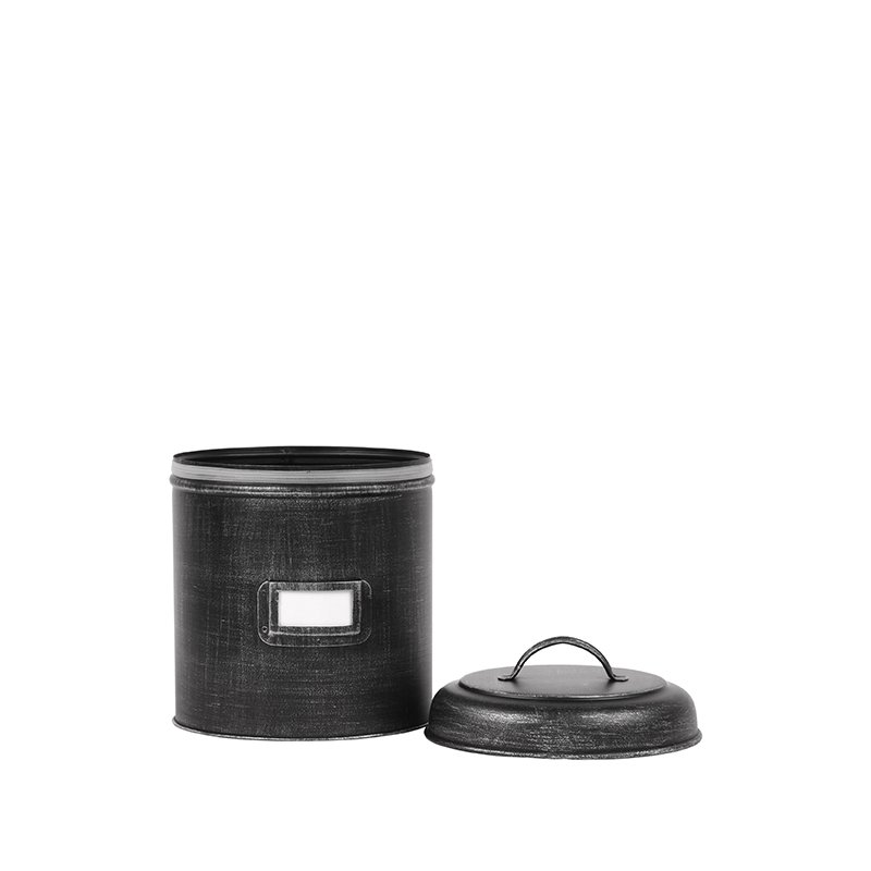 Hazer Opbevaringsboks - Antik Sort - Metal - S 10 x 15 x 10 cm