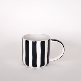 Becher Stripes – Vulkanschwarz