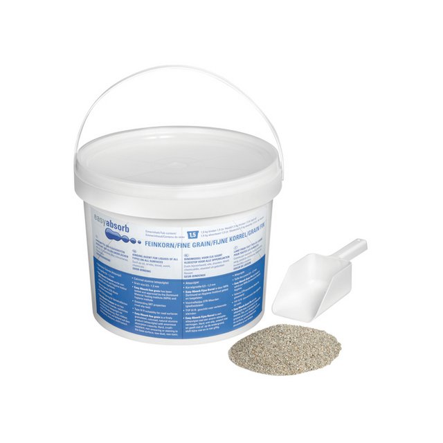 Bindmiddel Easy Absorb fijne korrel, voor alle soorten vloei- stoffen/oppervlakken 1,5 liter