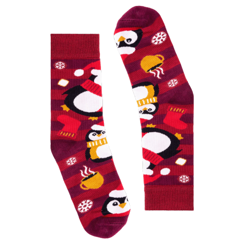 Christmas Penguins Socks