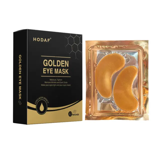 Golden eye mask 12 pieces