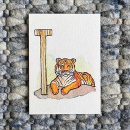 Tarjetas ABC de animales (tamaño A6)