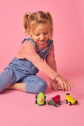 Kidoki Fruit-Fun Pullback Cars
