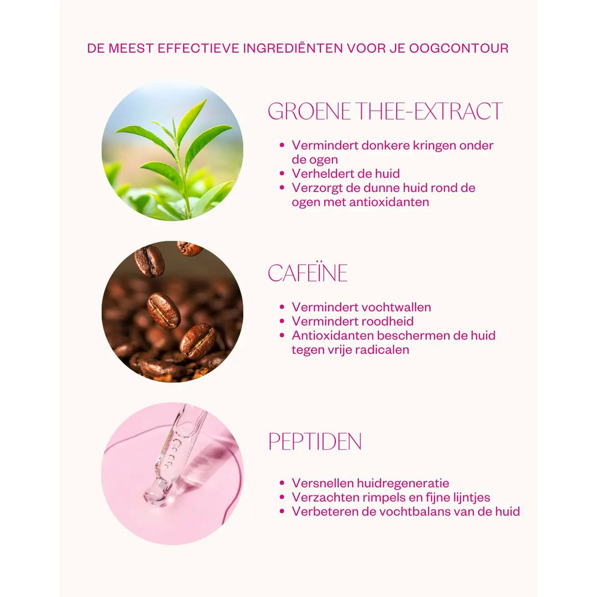 Natural Eye Cream - Green Tea & Peptide