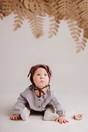 Krabbetights til baby "Flyver med ugler"