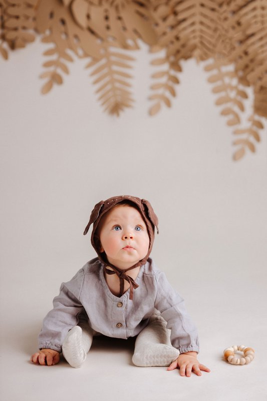 Collant Baby Crawling "Volando con i gufi"