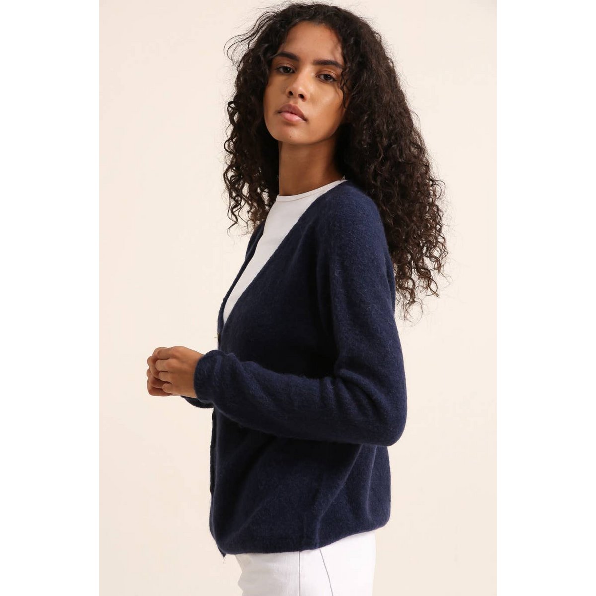 Gilet cardigan col V RÉF. 1026