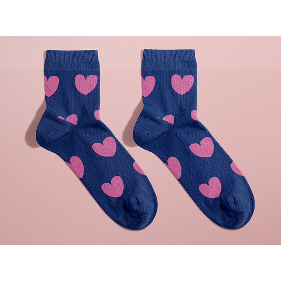 Calcetines - Los inseparables - corazón rosa