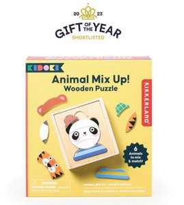 KIDOKI Animal Mix Up! Wooden Puzzle