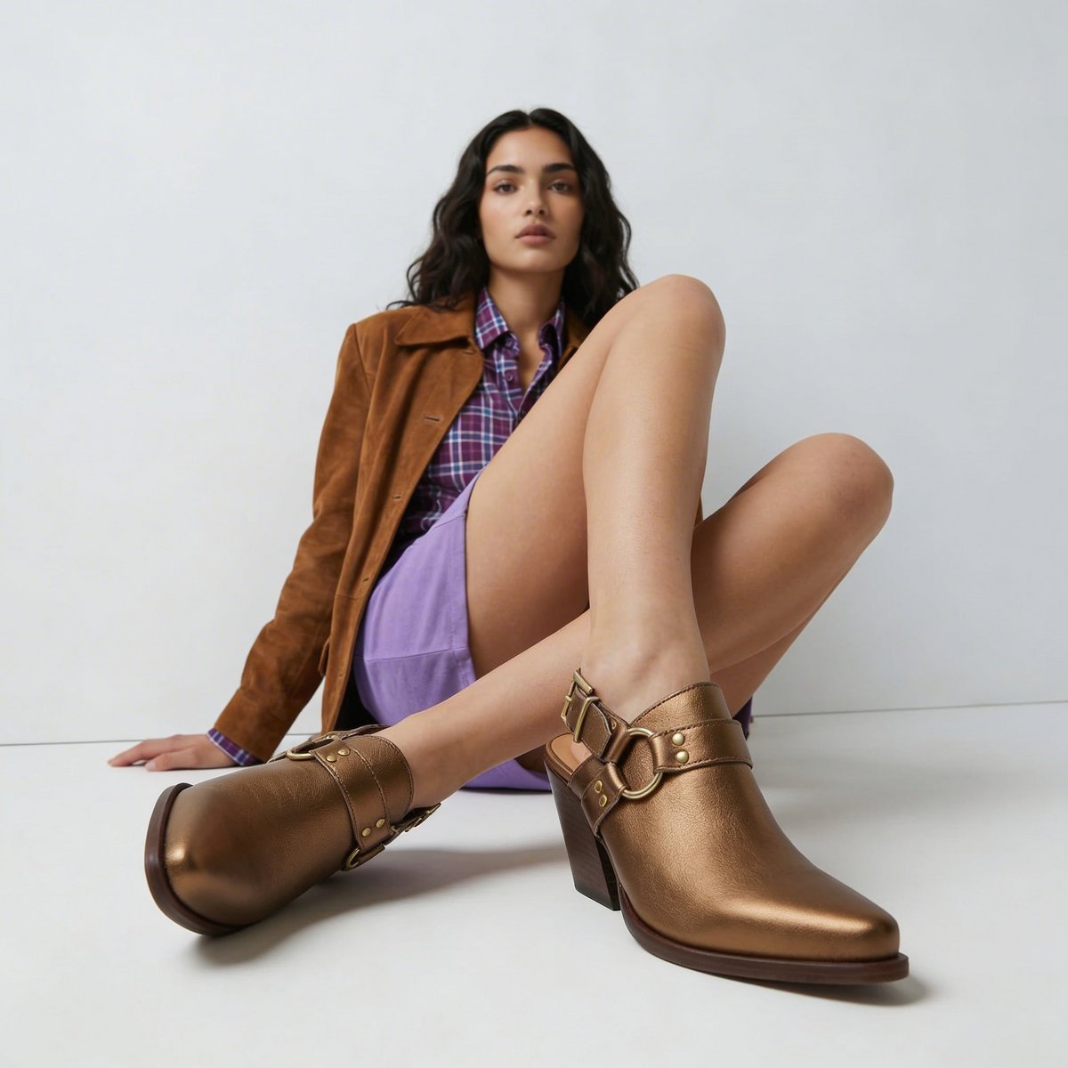 Deva Gold Mules