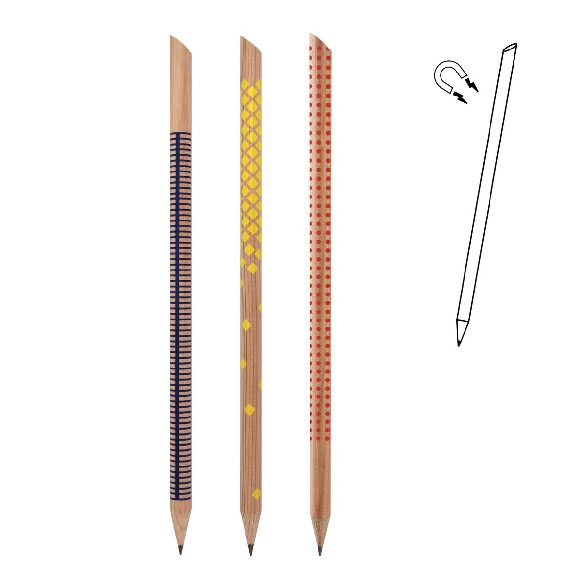 Assortment of 24 magnetic pencils - pattern